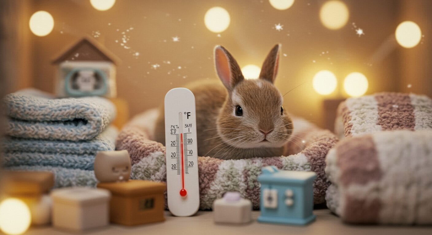 ミニウサギの温度管理ガイド｜寒さ・暑さ対策からエアコンなしの工夫まで徹底解説
