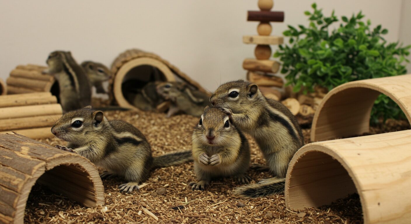リチャードソンジリスの多頭飼い完全ガイド！本気噛み対策から脱走防止まで