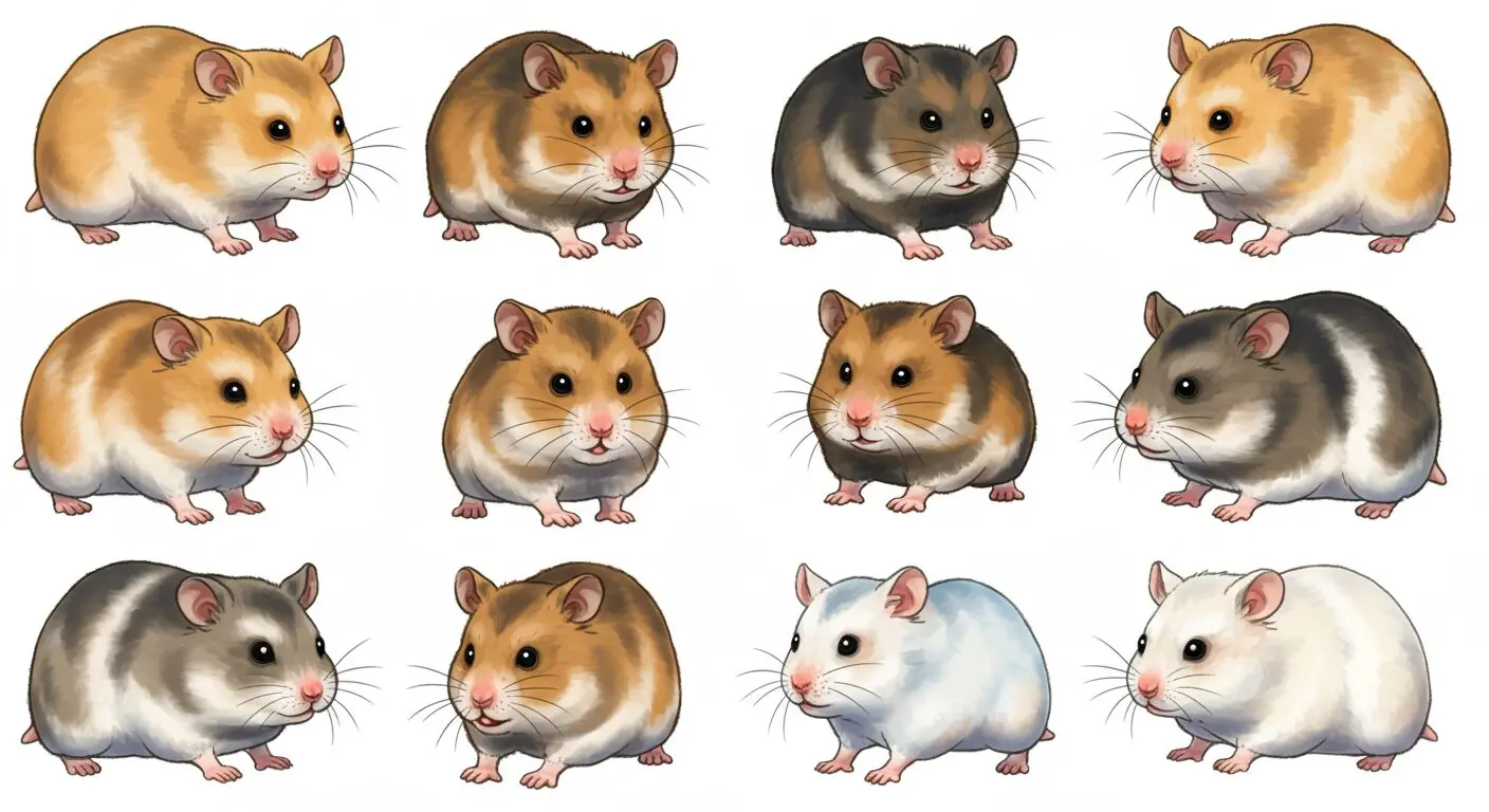 カラーハムスターの珍しい色まとめ｜人気の毛色図鑑とランキング