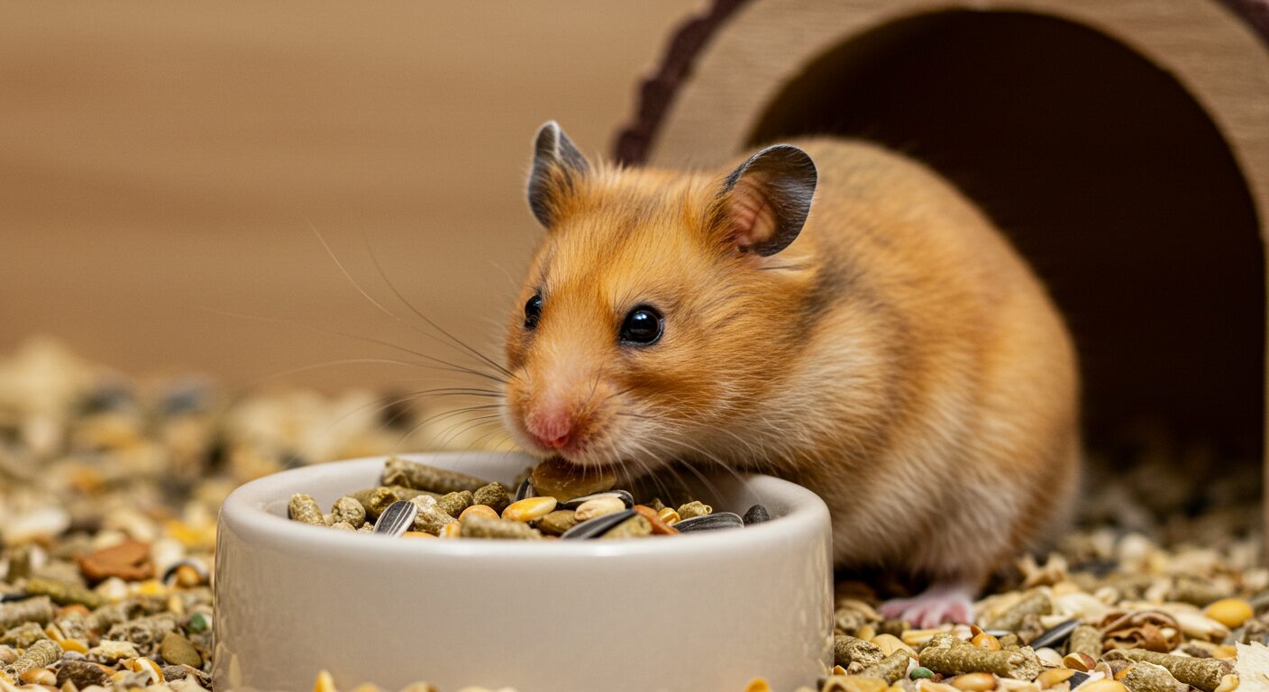 ゴールデンハムスター生後2ヶ月の餌の量｜適切な与え方と成長サポートガイド