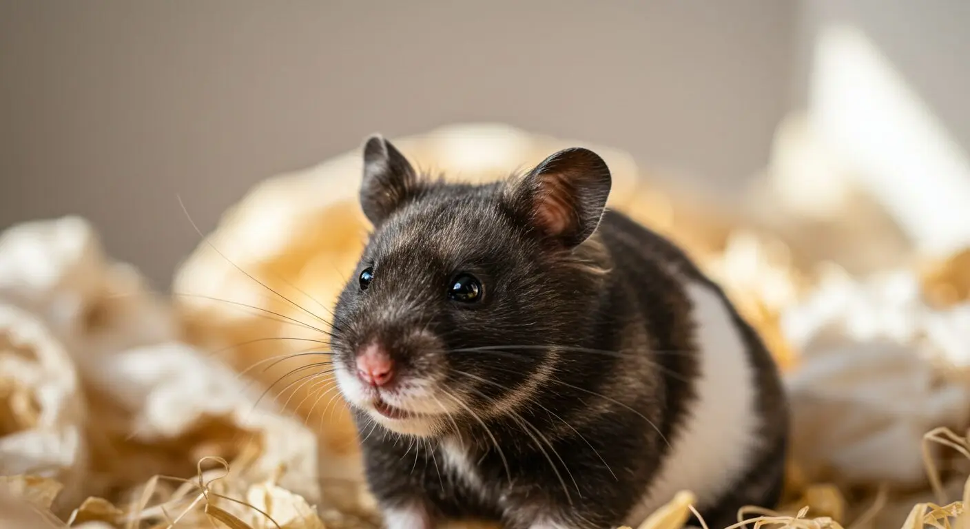 【ゴールデンハムスター】黒白の魅力と飼い方ガイド：珍しい毛色や性格、種類も解説