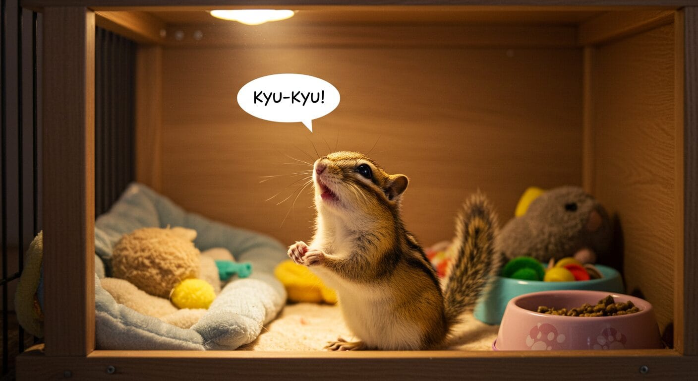 シマリスがずっと鳴いてる？鳴き声の意味と対処法を徹底解説