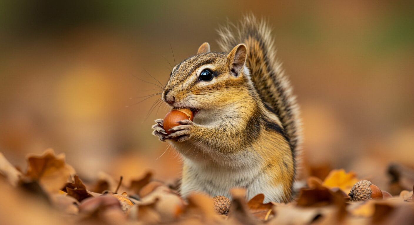シマリスはどんぐりを食べる？秋に見られる可愛い行動と注意点を解説！
