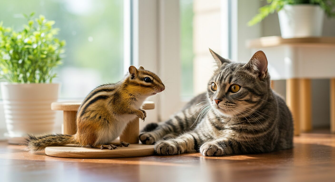 シマリスと猫：仲良く共存するための飼育ガイド
