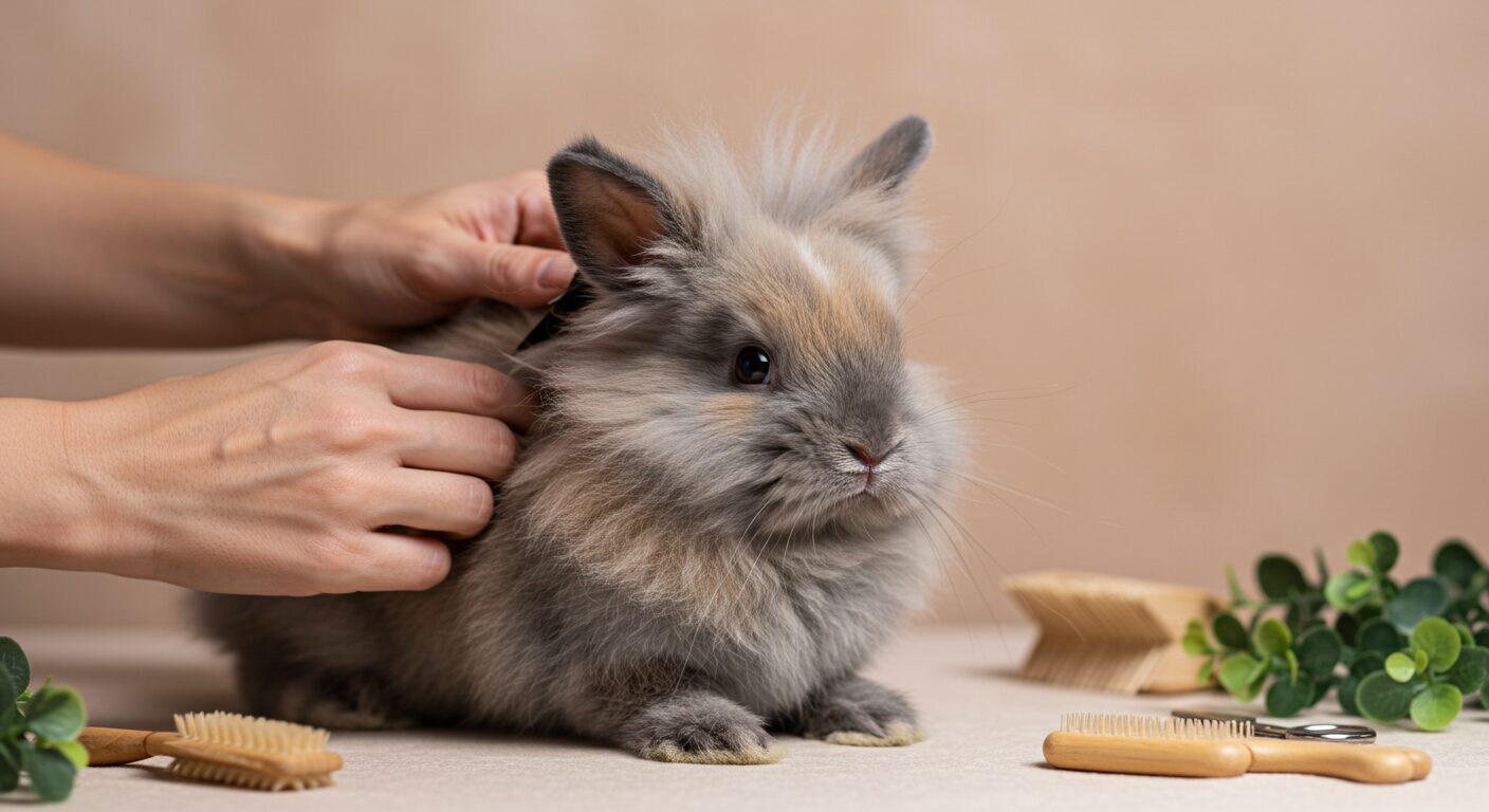 【ライオンラビットのトリミング】小動物ペット飼育ガイド