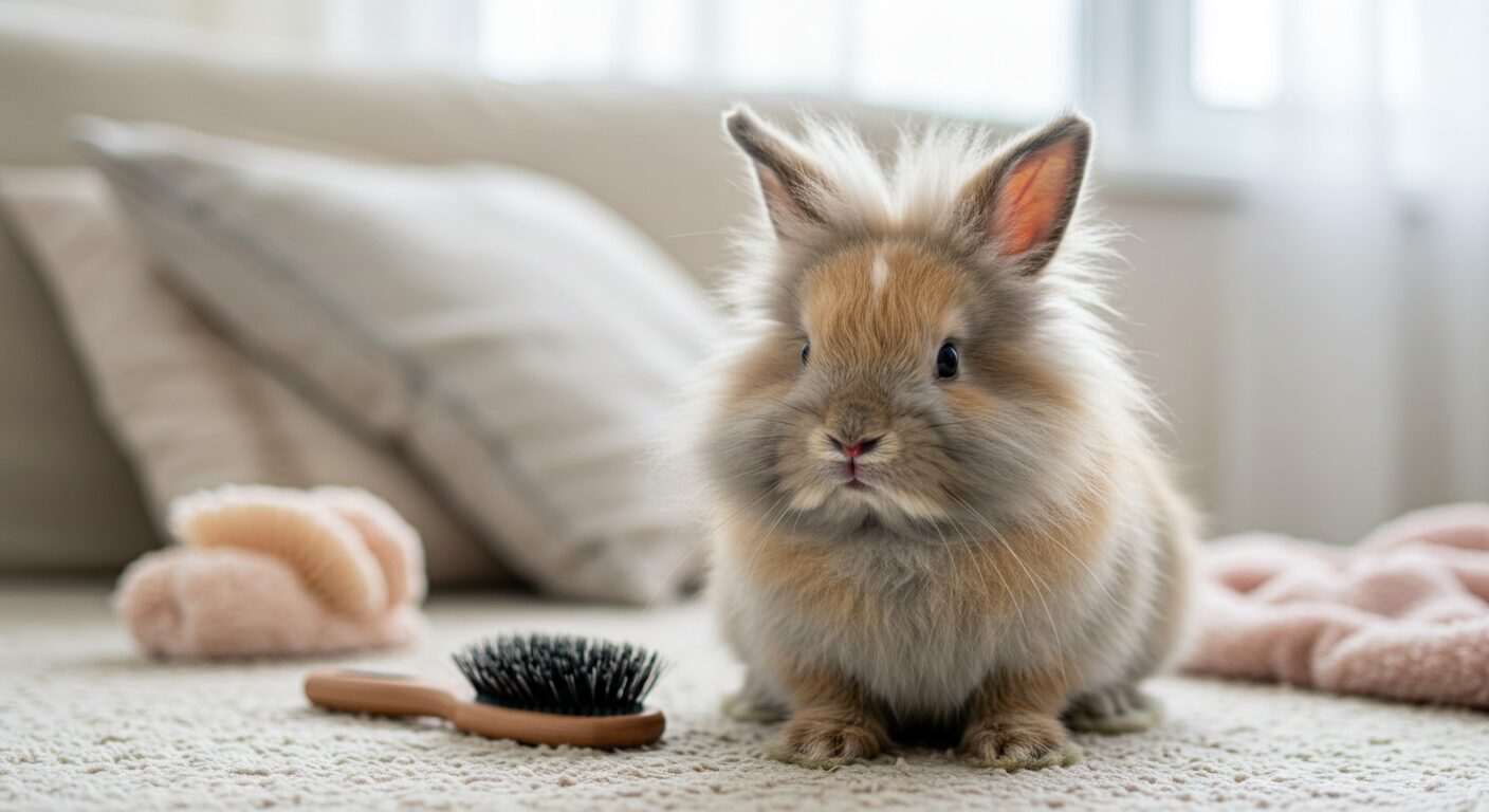 【ライオンラビットのブラッシング】初心者でも安心！毛づくろいのコツと飼育法ガイド