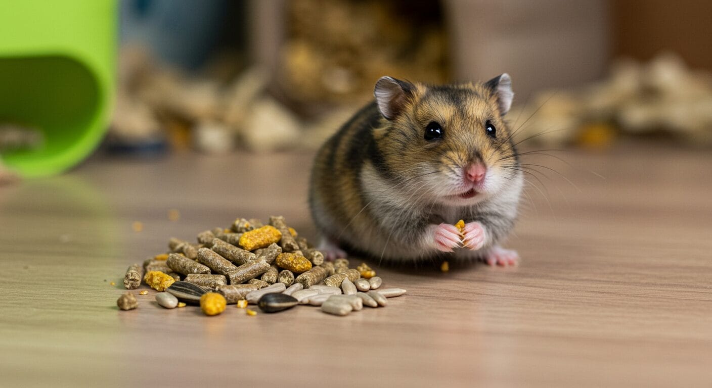 【ジャンガリアンハムスター】生後1ヶ月目の餌の量｜成長に合わせた最適な餌管理法