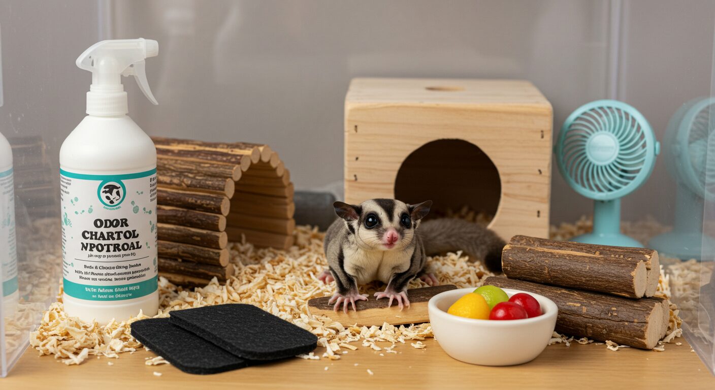フクロモモンガの臭いはどれくらい？飼育前に知るべき臭いの実態と対策ガイド