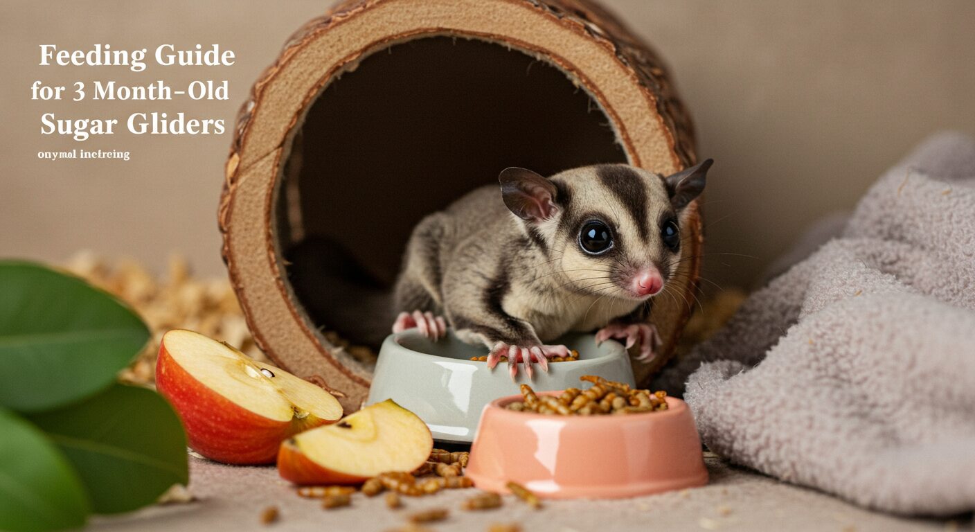 【フクロモモンガ】3ヶ月目の餌ガイド｜離乳食から主食・おやつまで徹底解説！