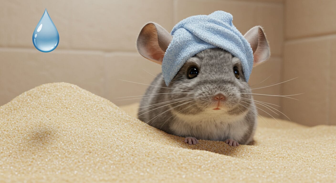 【チンチラが乾かない】原因と対処法を徹底解説！安心して飼うための飼育ガイド