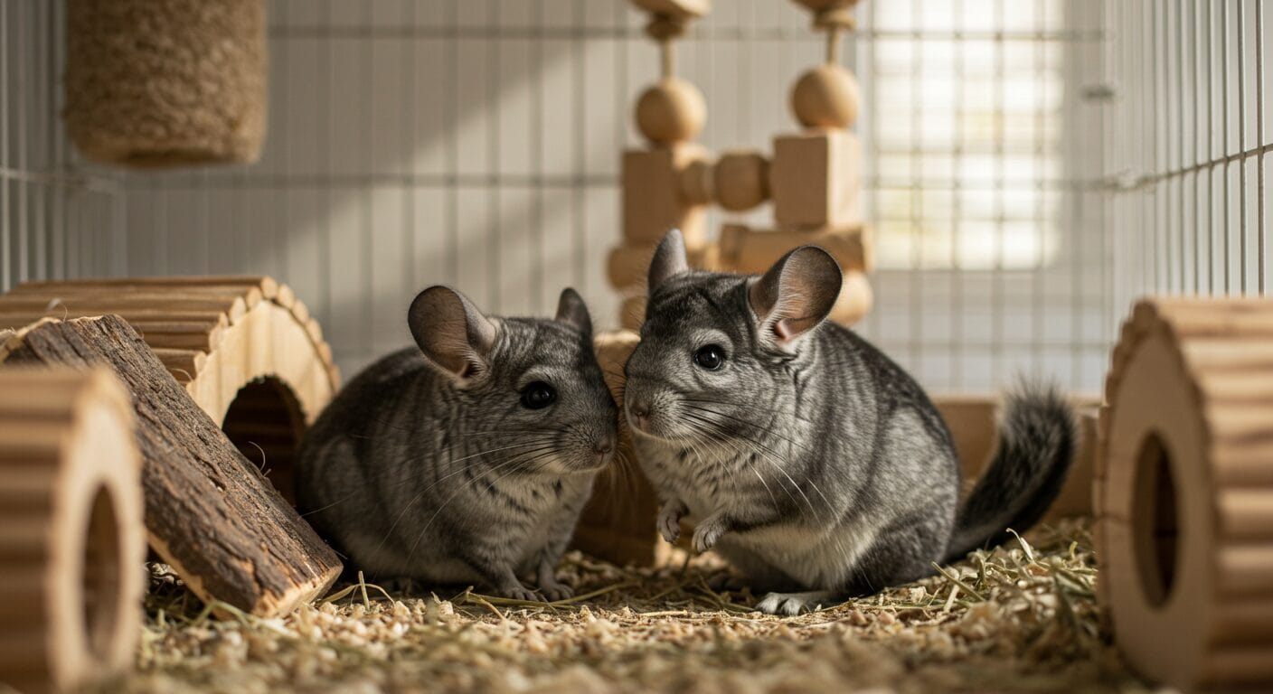 チンチラ2匹を同じケージで飼うための完全ガイド