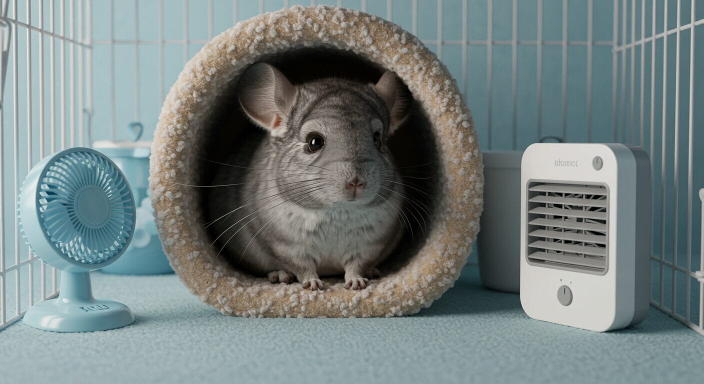 【チンチラ飼育エアコンなし】暑さ対策と快適な飼育環境の作り方ガイド