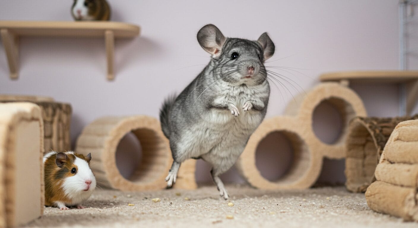 チンチラのポップコーンジャンプの理由とは？仕草から読み解く小動物の気持ち