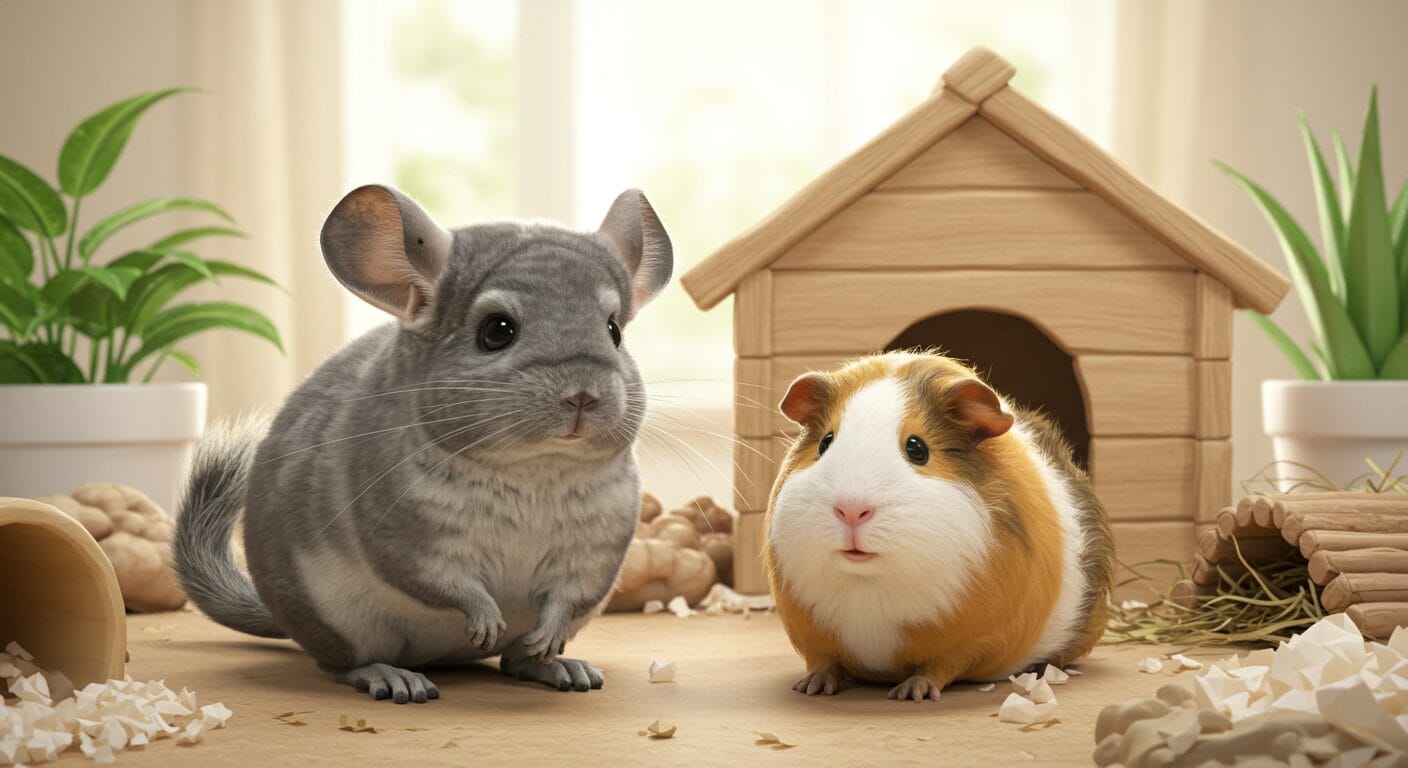 チンチラとモルモット飼うならどっち？違いや特徴、飼いやすさを徹底比較！