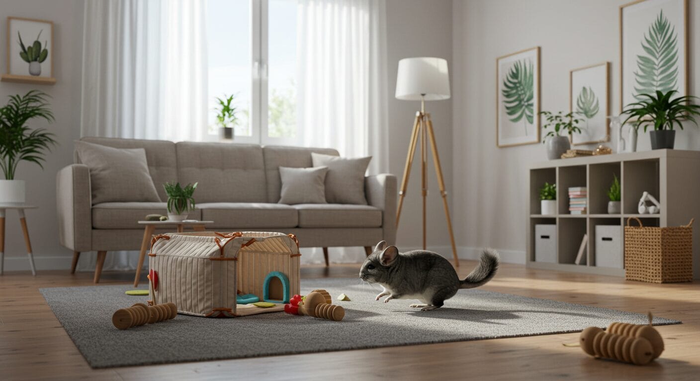 チンチラをリビングで快適・安全な飼育環境を作る完全ガイド