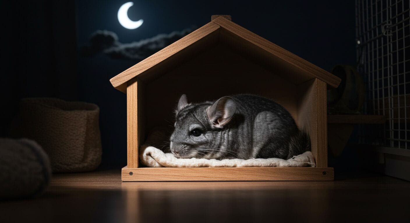 【チンチラ】夜は電気を消すべき？暗闇でも見える？安心して飼うための夜間ケアガイド