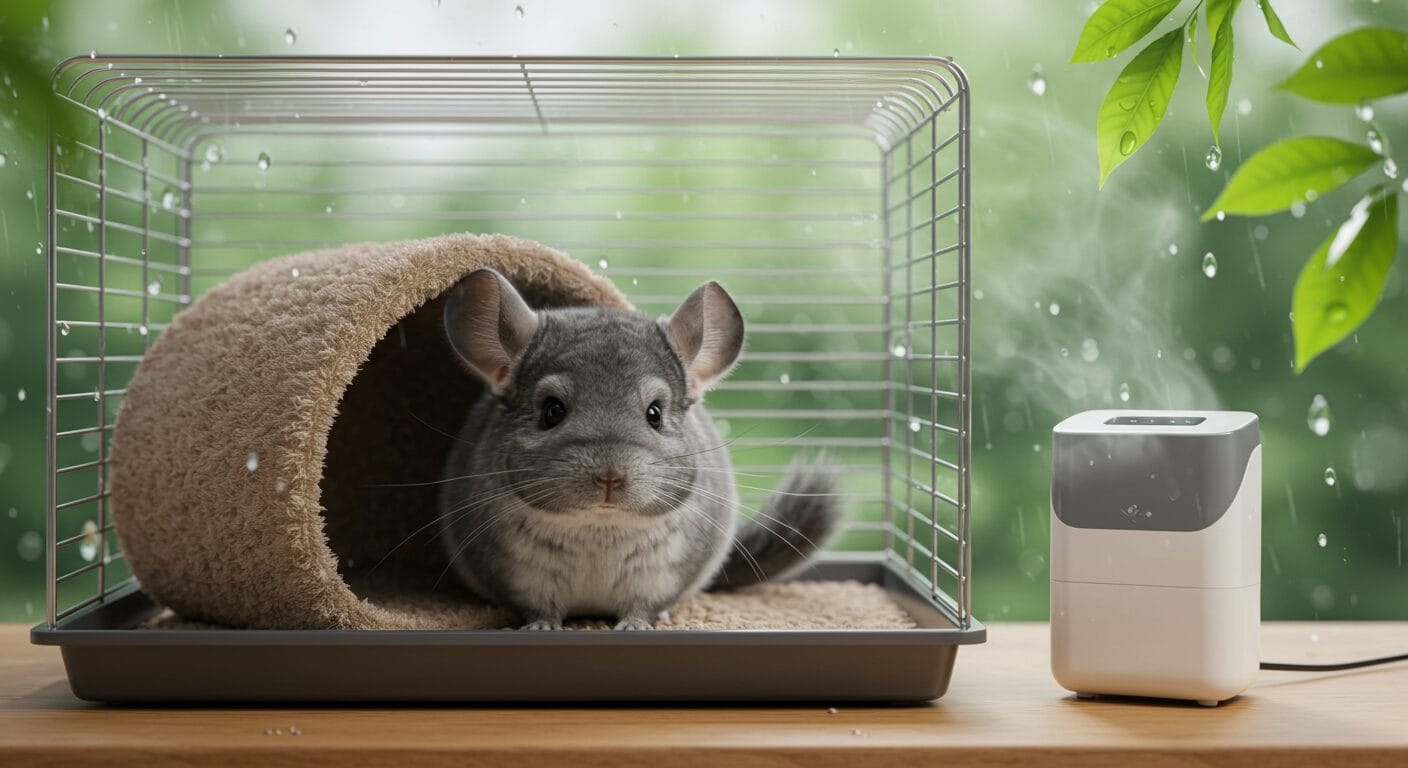 チンチラの梅雨対策ガイド：湿度管理と健康維持のポイント