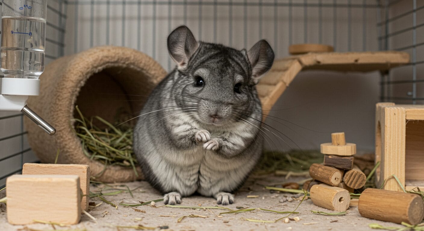 チンチラの毛づくろいが多い理由とは？健康管理と病気のサインも解説