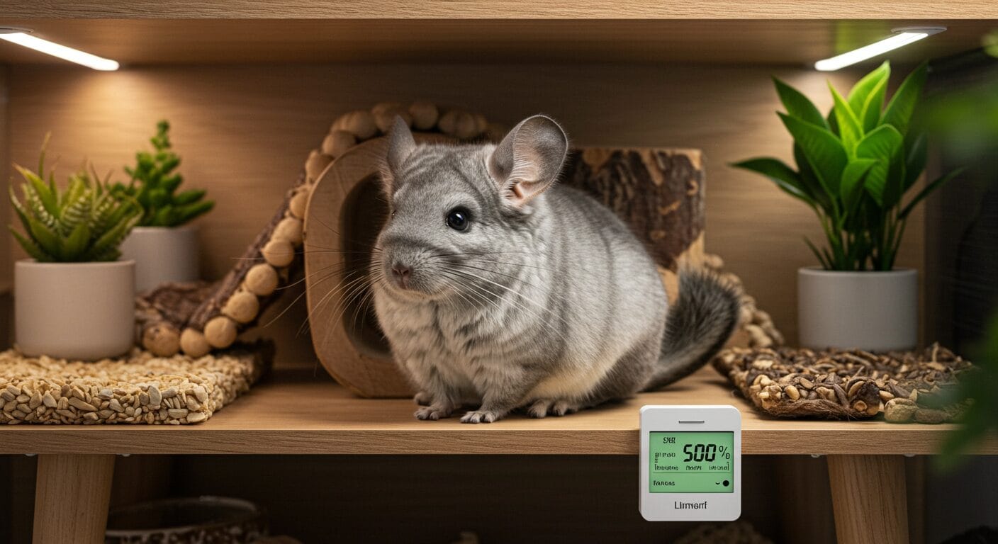 【チンチラ】湿度50％を保つ理由と対策｜温度管理が難しい環境でもできる方法