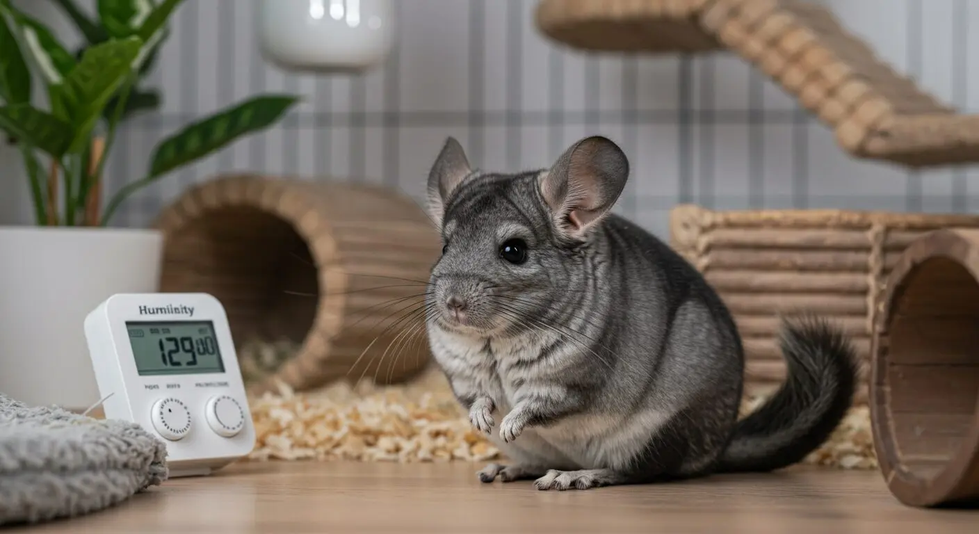 チンチラの湿度管理：最適な湿度70％で健康を守る方法