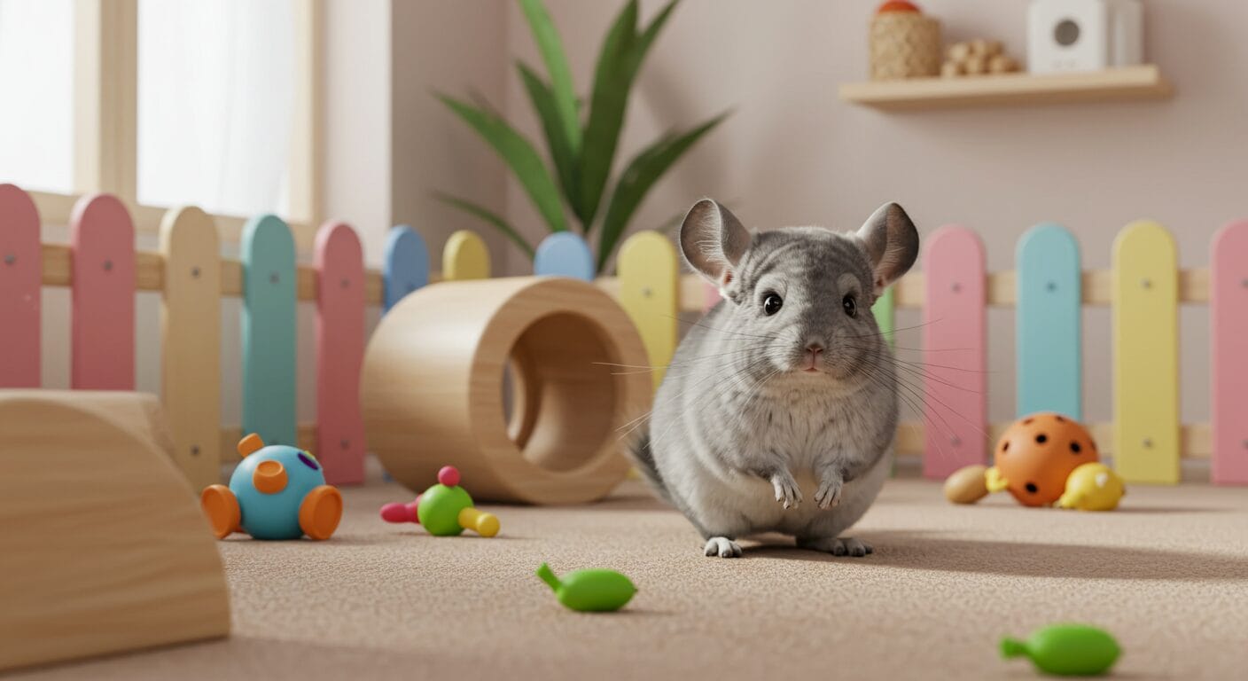 チンチラが部屋んぽしない理由と対策ガイド｜快適な部屋んぽ環境の作り方