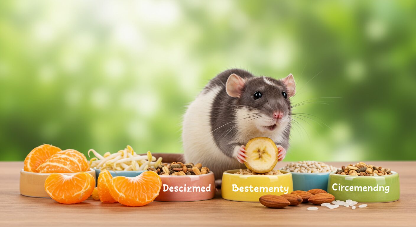 ファンシーラットにバナナは安全？飼育に役立つ餌と好物ガイド