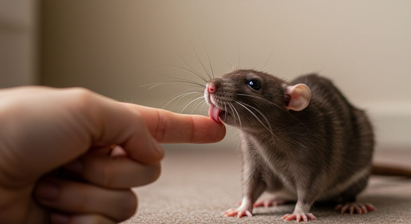 ファンシーラットが舐めてくる理由とは？愛情表現とその意味を徹底解説！