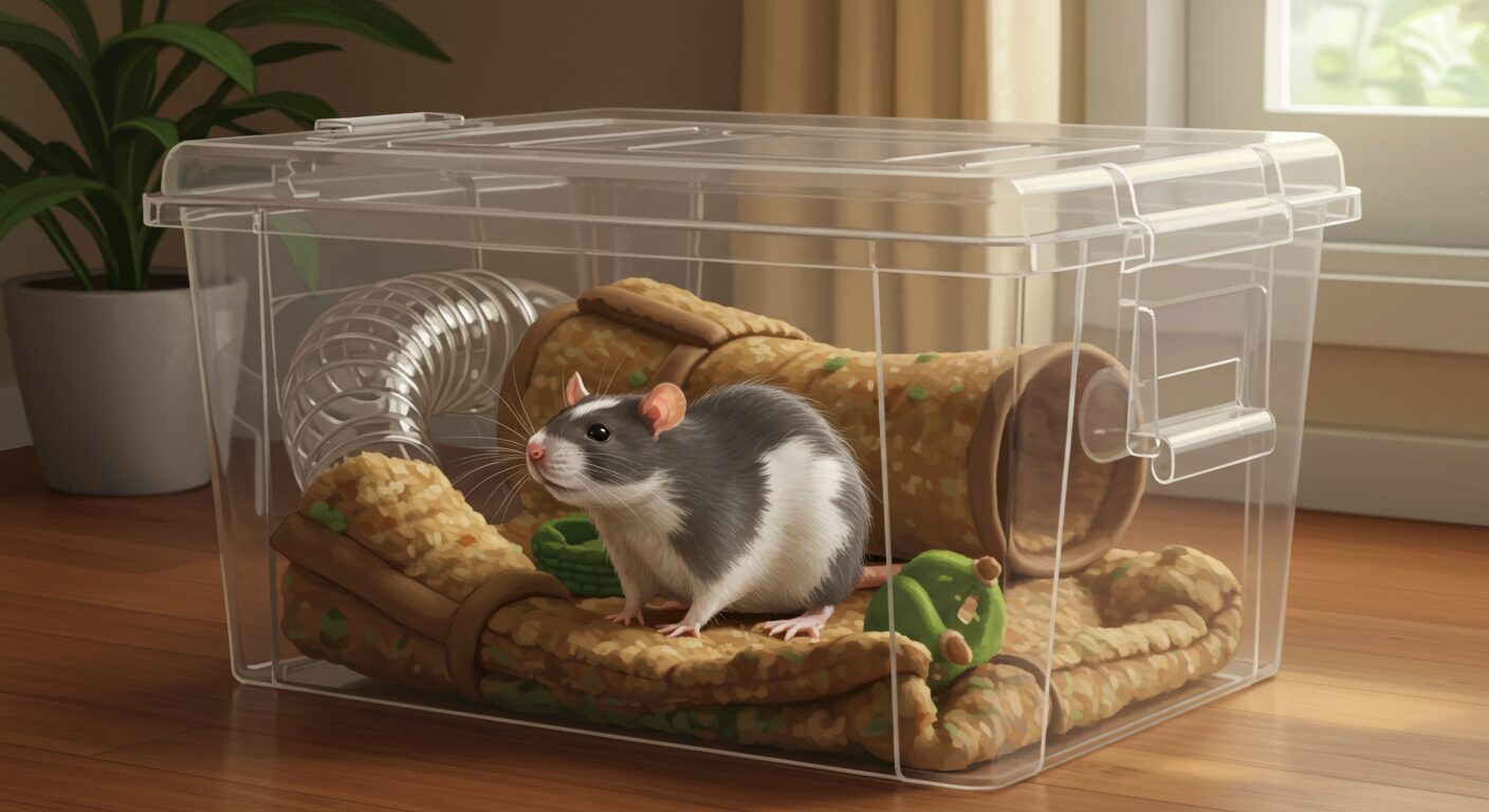 ファンシーラットの衣装ケース飼育ガイド｜安くて快適なケージ代用法とは？