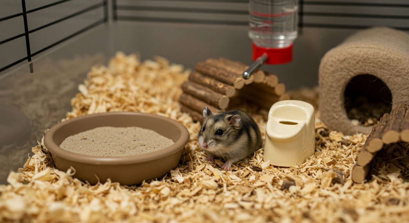 ロボロフスキーハムスターのトイレのしつけ方と多頭飼いでの注意点