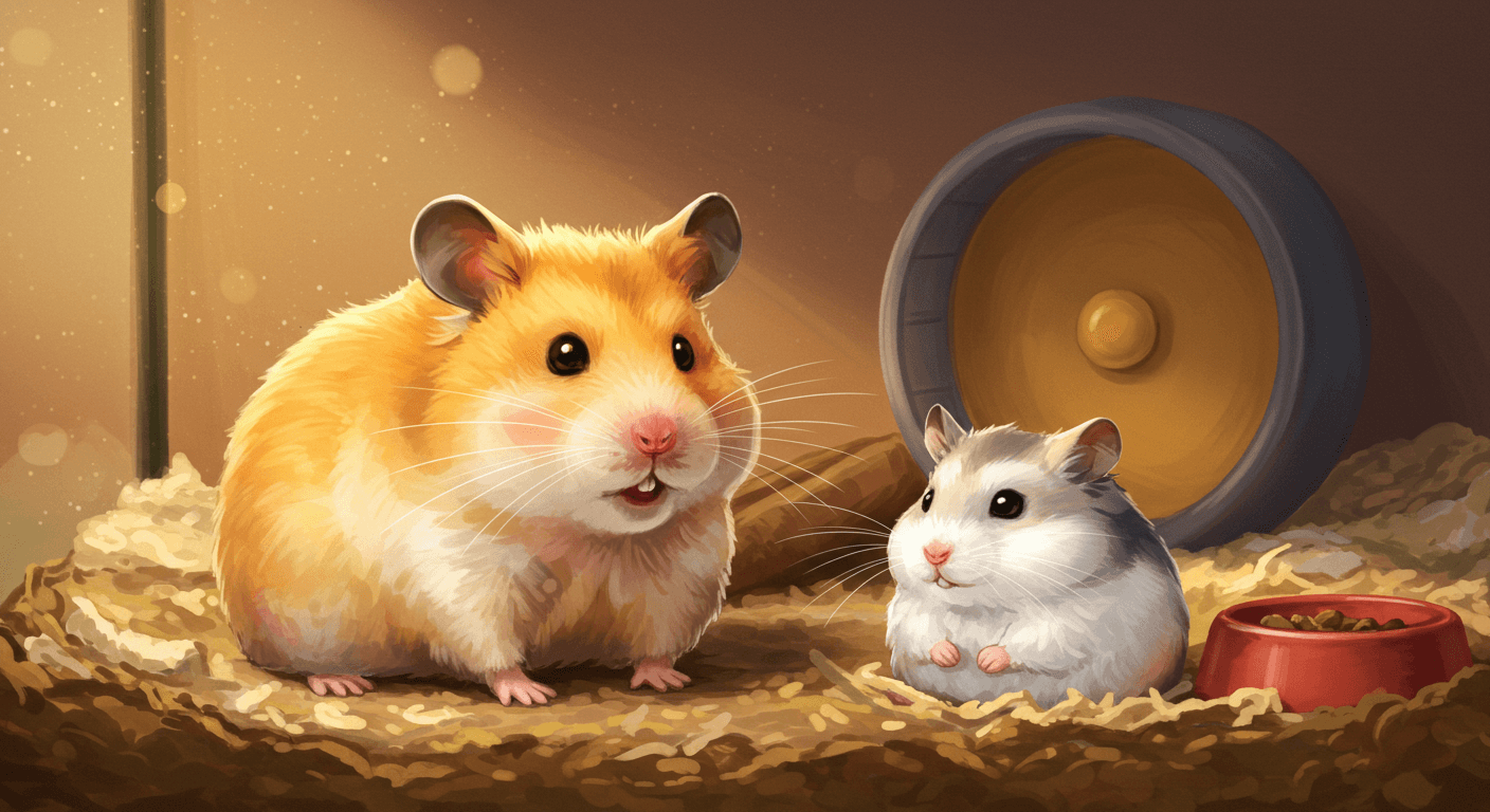ゴールデンハムスターとジャンガリアンハムスターの飼い方と比較ガイド