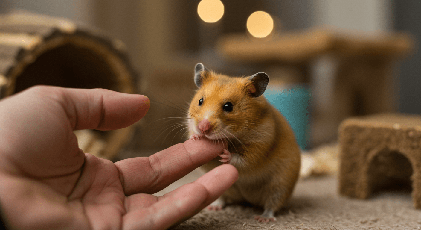 ゴールデンハムスターが噛む理由と対策｜原因・しつけ・正しい対処法まで解説