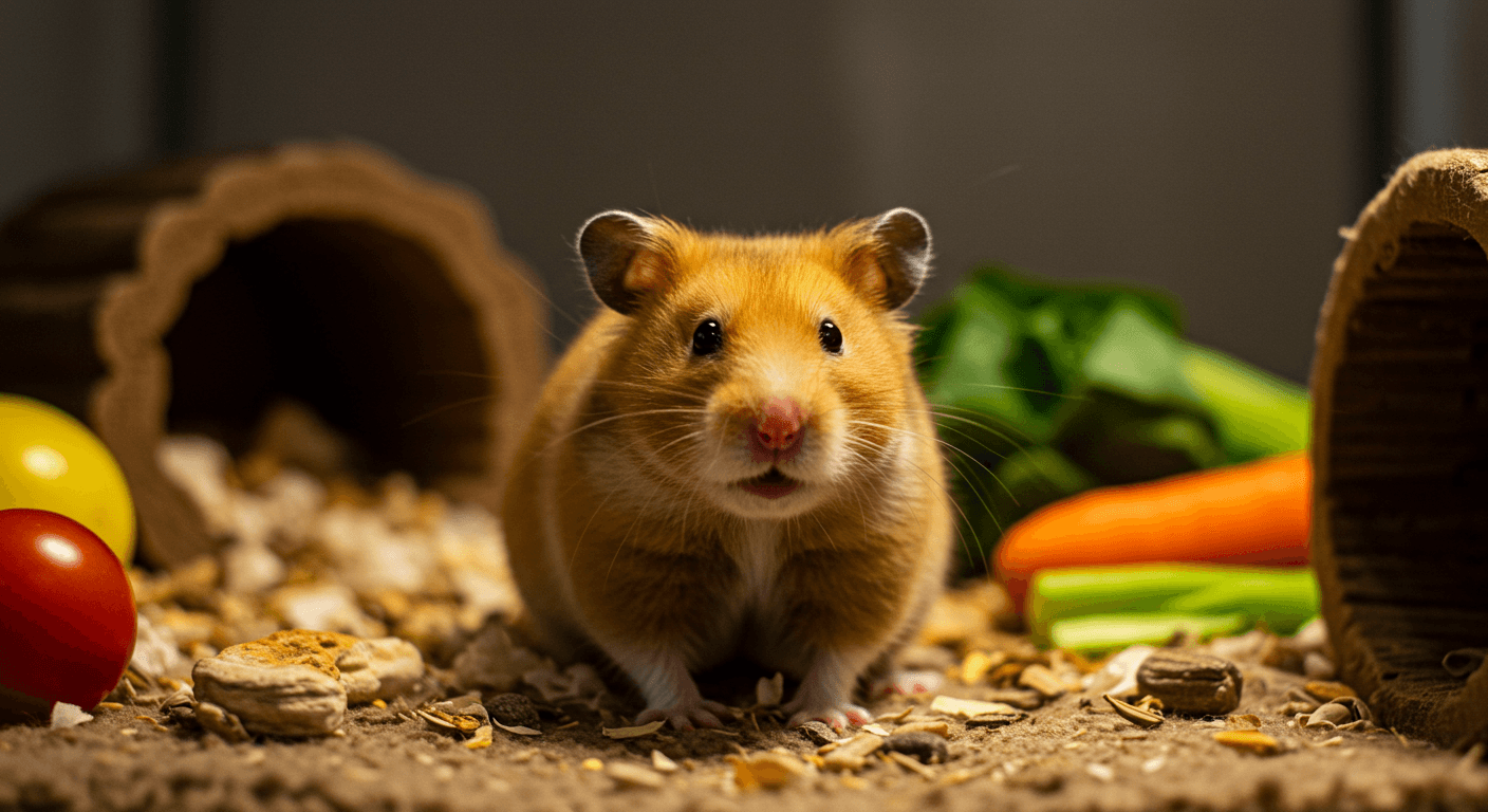 ゴールデンハムスター1歳半｜長生きの秘訣と飼育のポイント