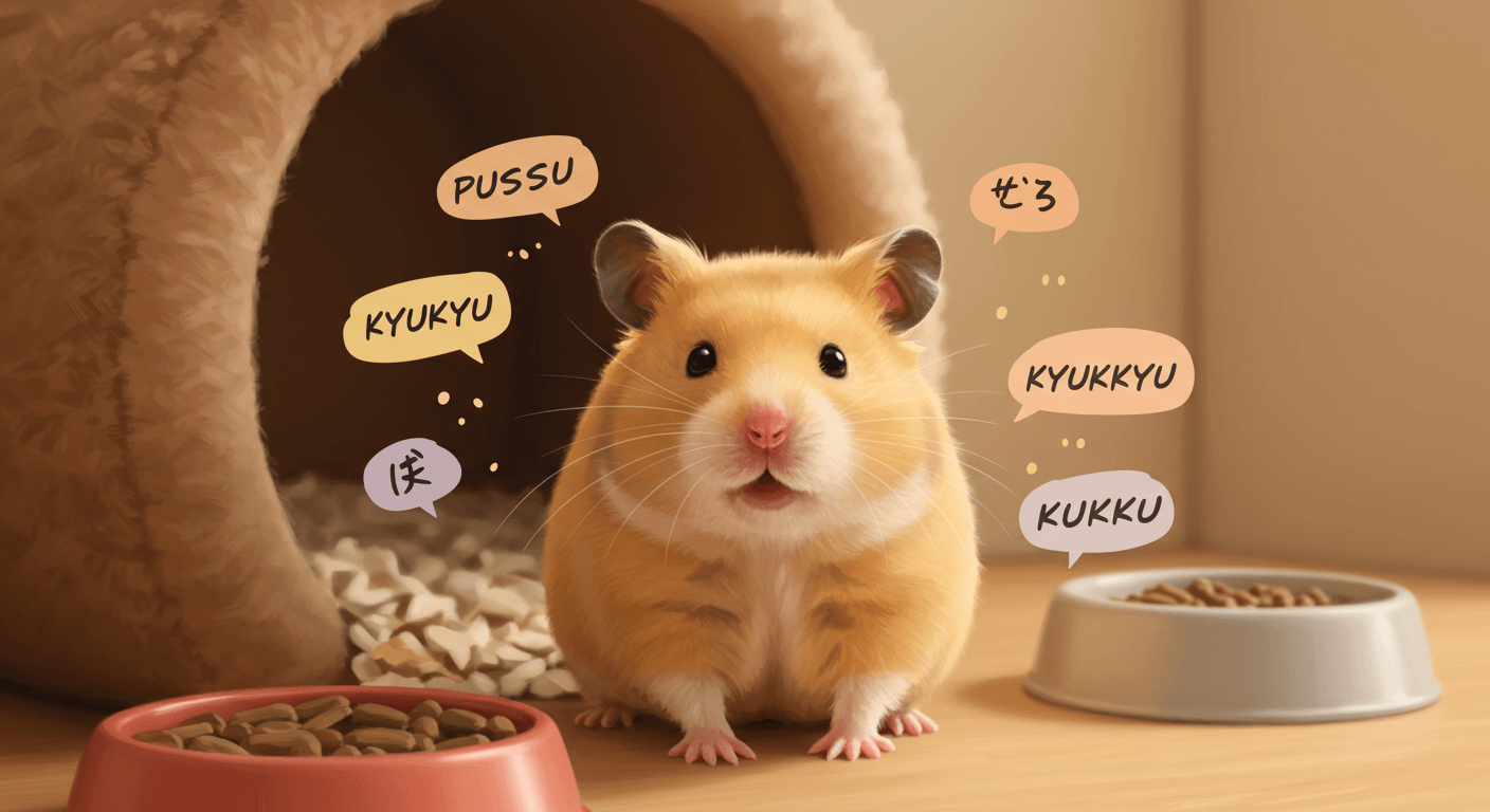 ゴールデンハムスターの「プスプス」鳴き声完全ガイド｜嬉しい？怒ってる？原因と対処法を解説