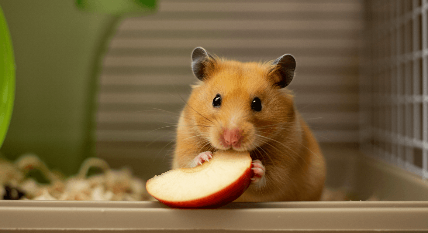 ゴールデンハムスターにりんごは与えていい？安全な与え方と注意点ガイド