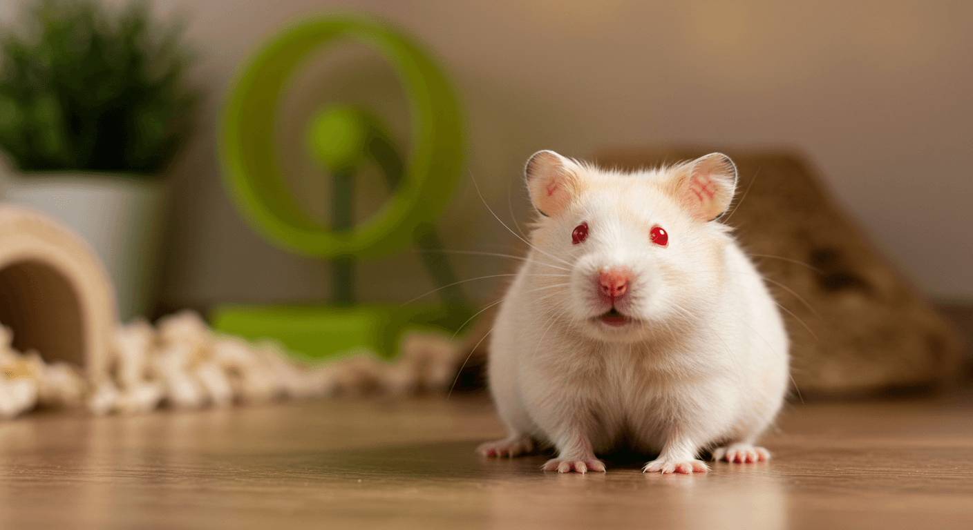 ゴールデンハムスターアルビノの飼育完全ガイド｜特徴・寿命・販売価格まで解説