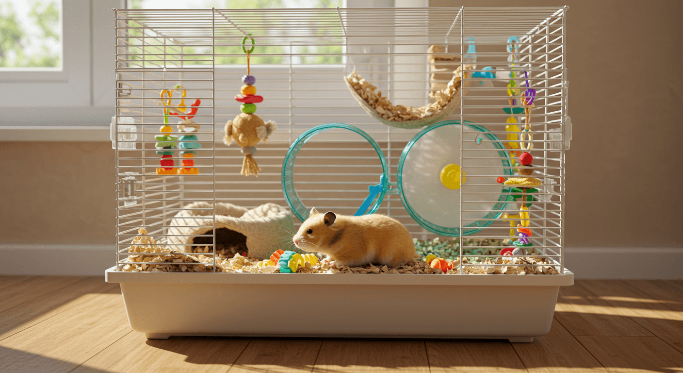 ゴールデンハムスター ケージの大きさ徹底ガイド：最適サイズとおすすめケージ選び
