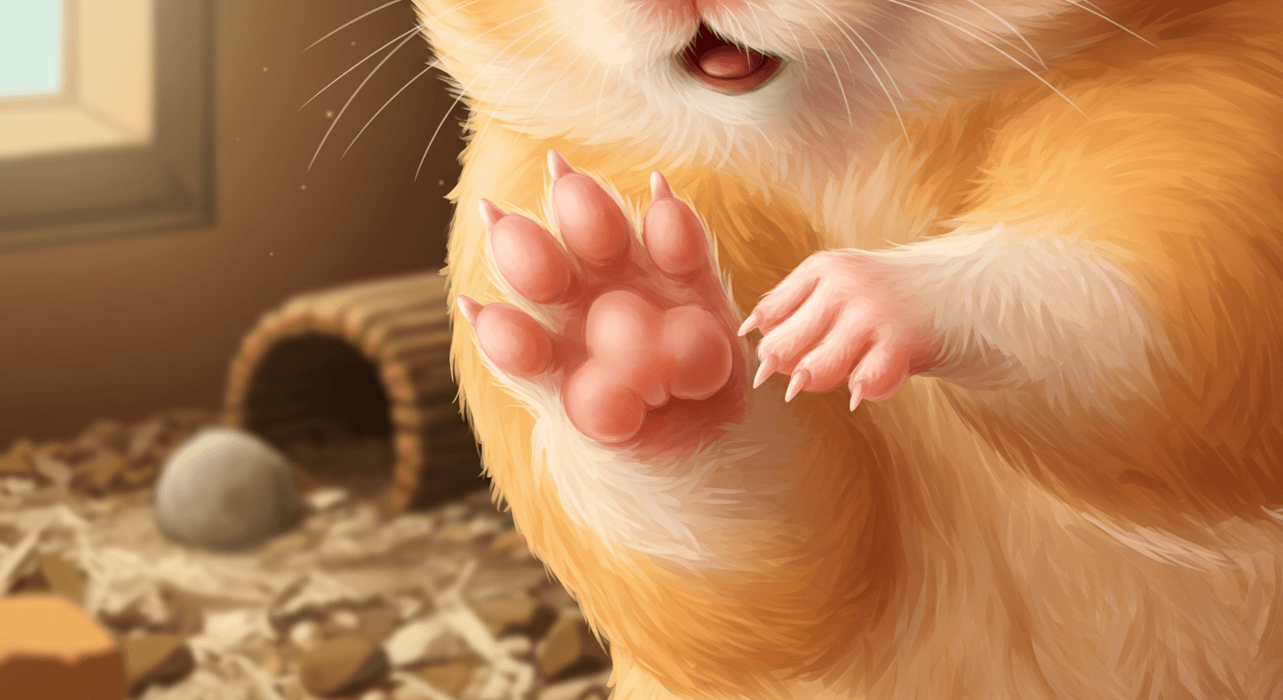 ゴールデンハムスターの肉球：特徴とケア方法