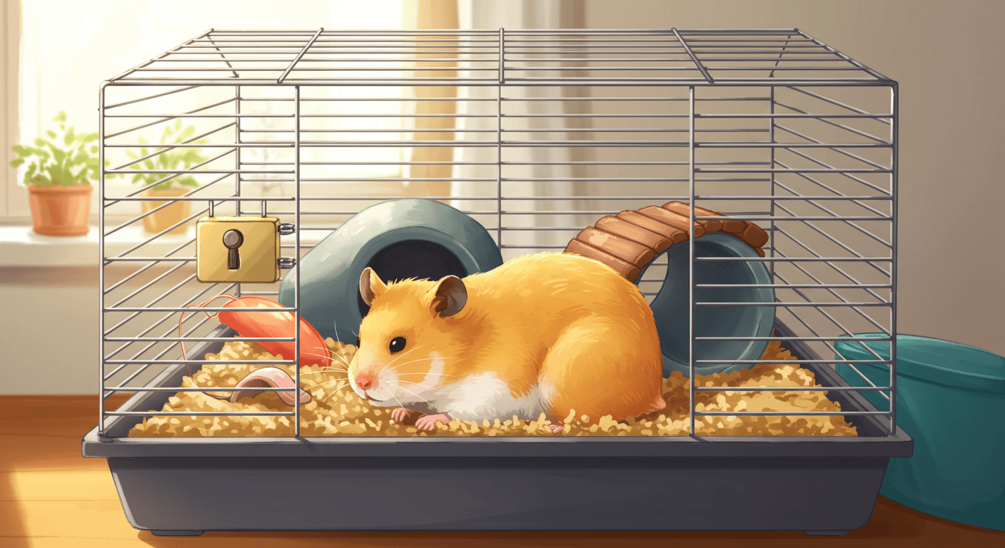 ゴールデンハムスターの脱走防止ガイド