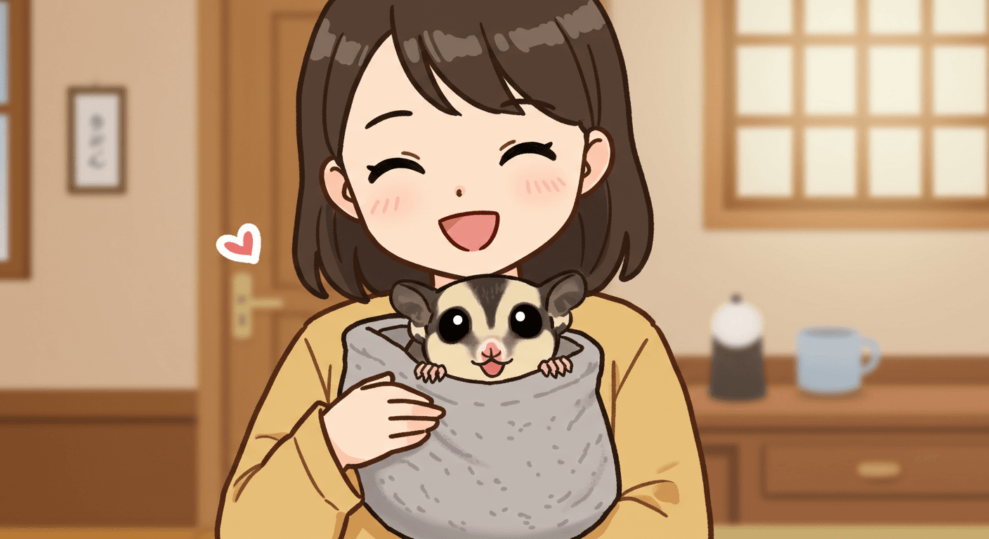 【フクロモモンガとのお出かけ】リードやお散歩バッグは必要？安全に楽しく過ごすための注意点を徹底解説！