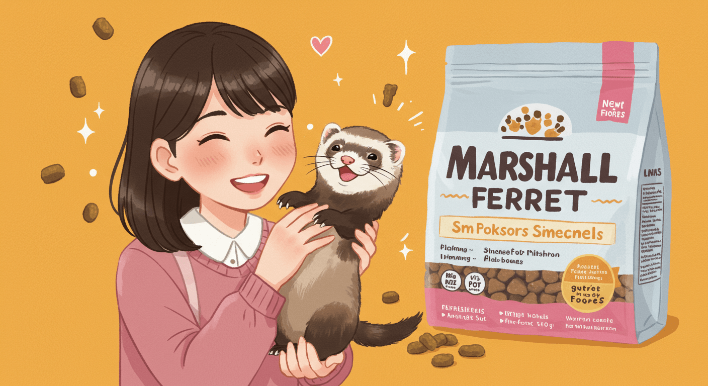 マーシャルフェレットの「ごはん」選び！飼い主が知っておきたい栄養と安心のポイント