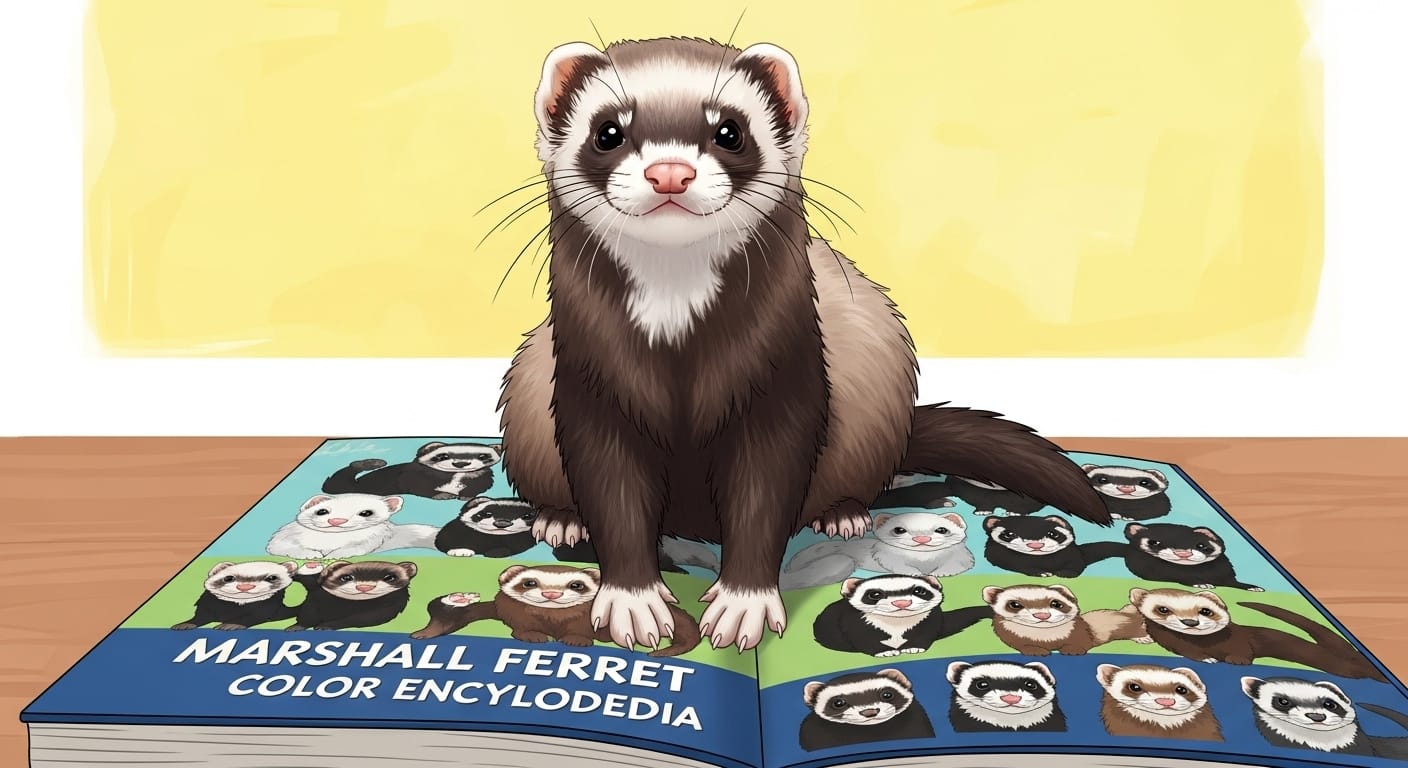 フェレットの色ってどれも可愛すぎる！マーシャルフェレットのカラー図鑑だよ！