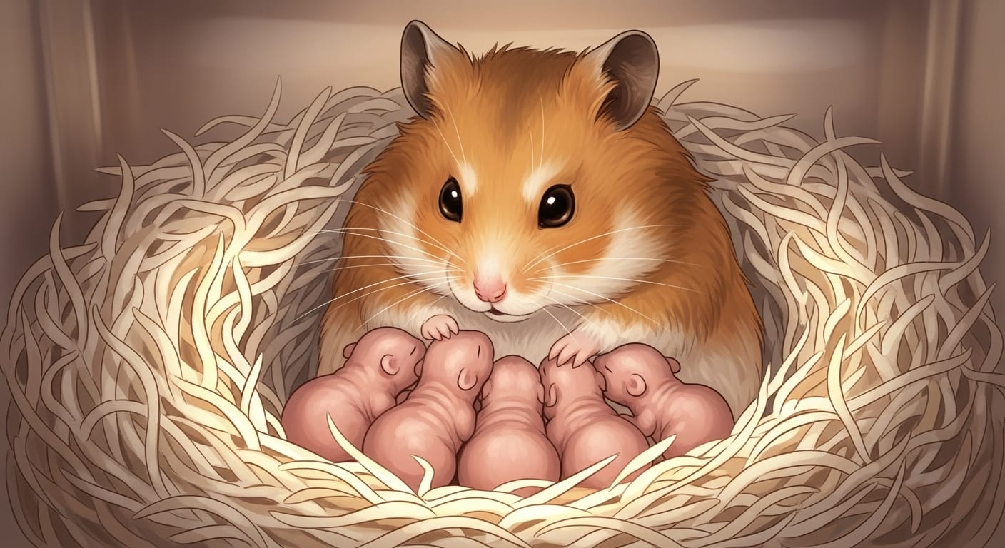 ハムちゃんのママになる！ゴールデンハムスターの妊娠期間と安心出産ガイド