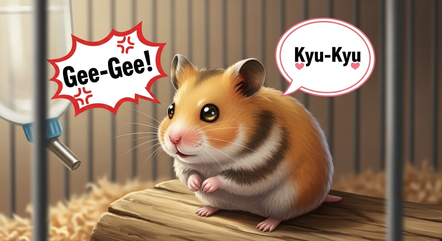 「キュッキュ？ジーッ？」ゴールデンハムスターの鳴き声からわかるキモチ大解剖！ストレスサインや飼育のコツまで優しく解説