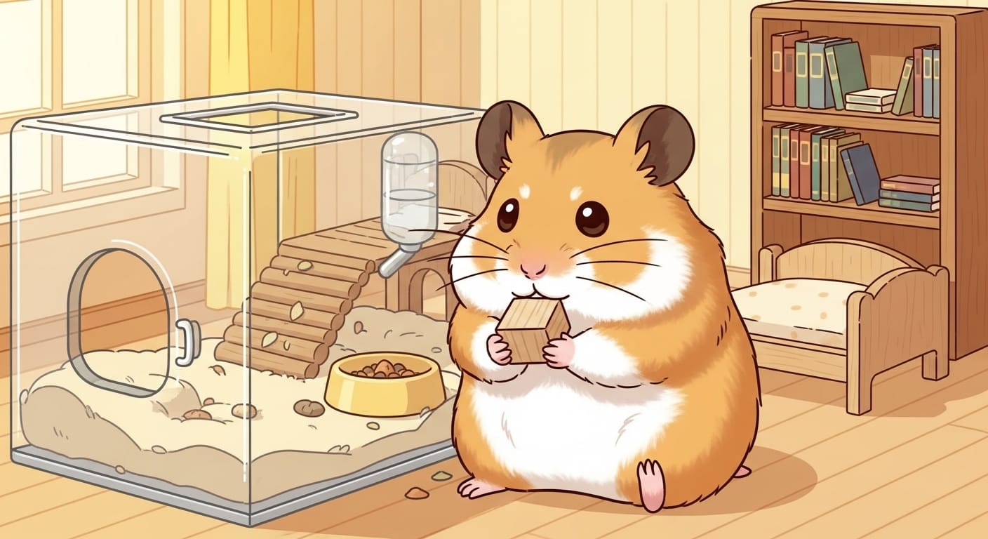 「やめてよ〜！」キンクマハムスターがケージを噛むのはなぜ？ストレス解消法と快適なおうち作りを徹底解説！