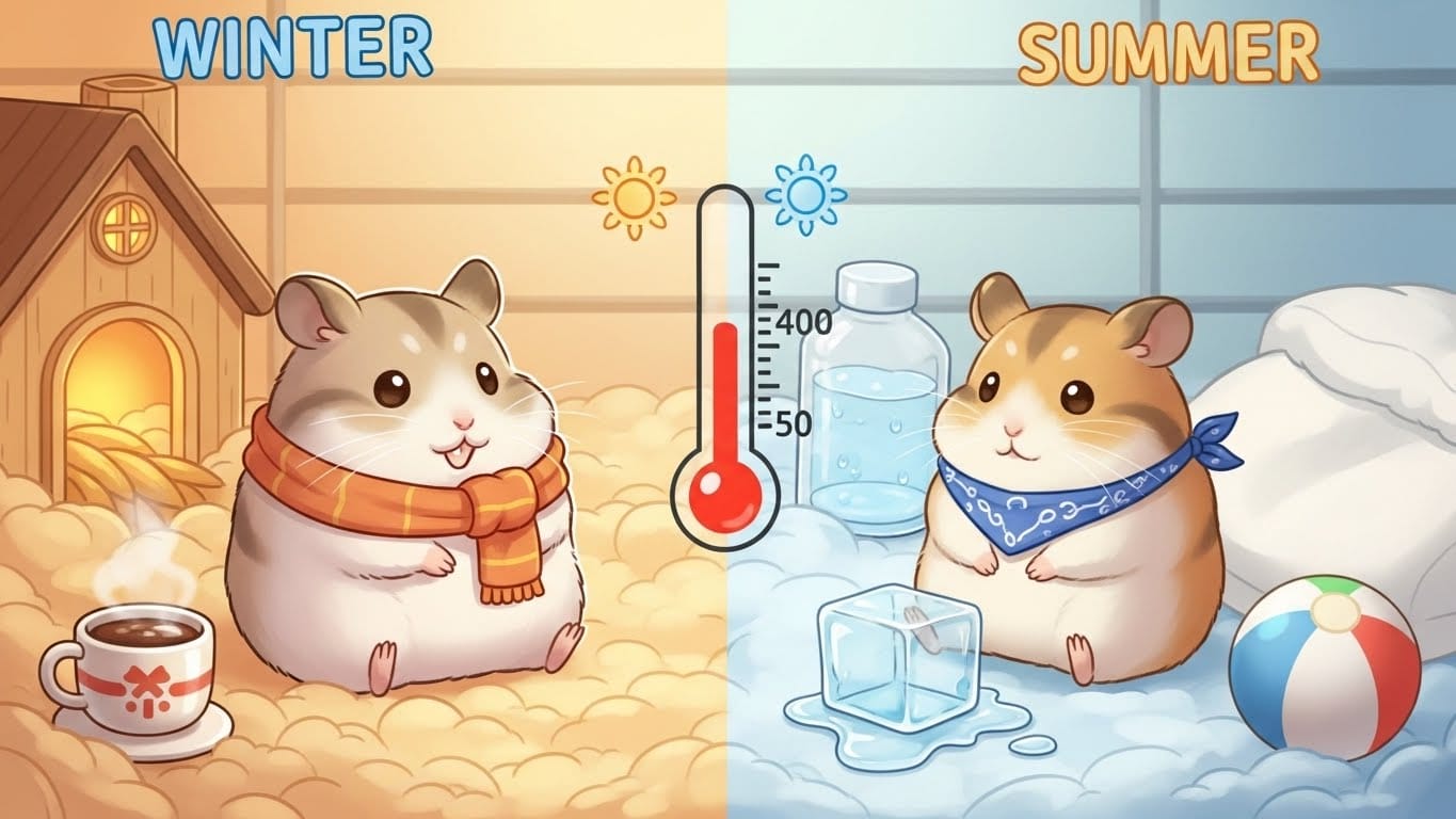 キンクマハムスターが快適に過ごせるお部屋の温度、知りたくない？