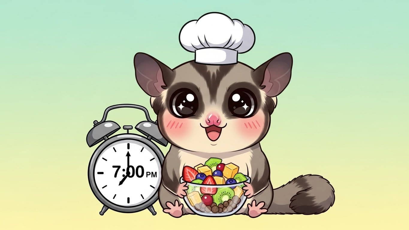 【もう悩まない！】フクロモモンガのご飯の「あげ方」を徹底解説！夜行性の彼らにぴったりの回数と時間って？