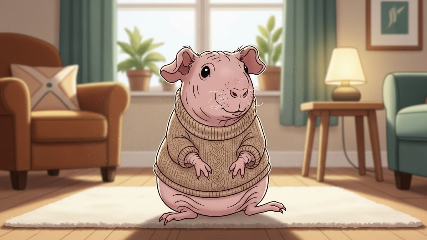 スキニーギニアピッグの性格ってどうなの？まるで「小さな宇宙人」な魅力に迫る！