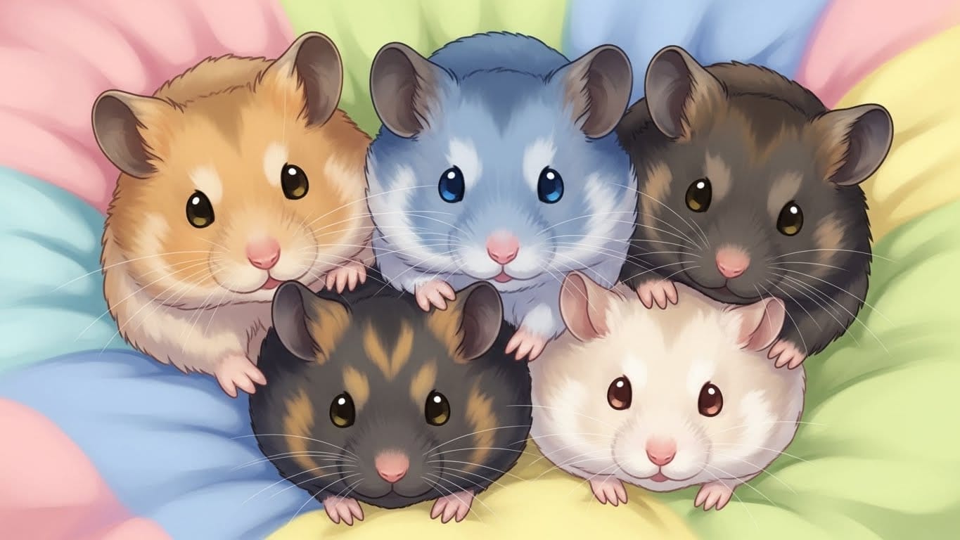 カラーハムスターの色にキュン！人気の種類から飼いやすさまで徹底解説！