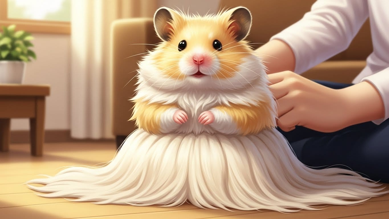 フワフワの天使！長毛カラーハムスターとの毎日が100倍楽しくなる飼育ガイド