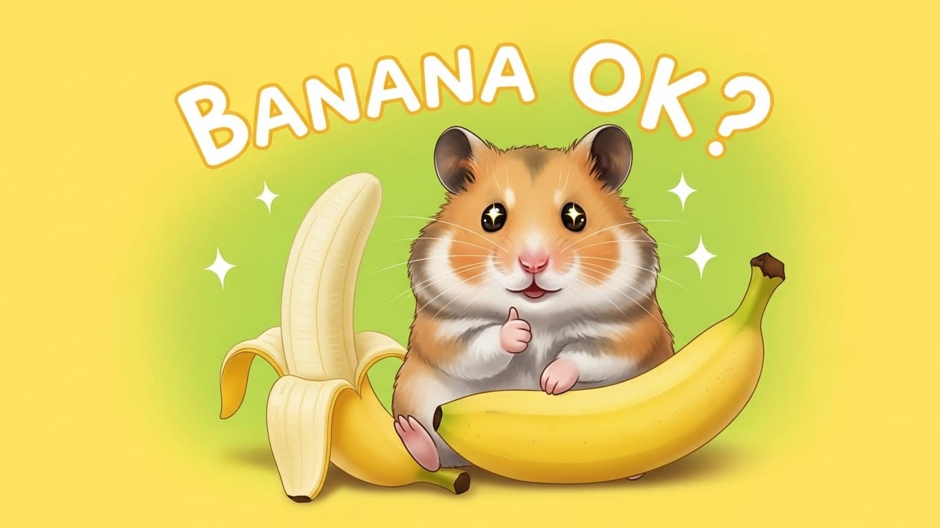 ゴールデンハムスターにバナナをあげてもいいの？獣医さんに聞いた注意点と正しいおやつのあげ方！